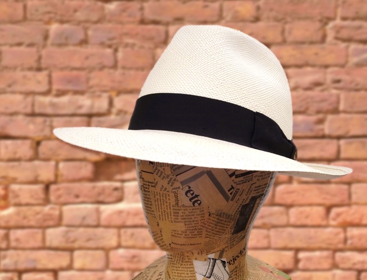 ボルサリーノ Borsalino ファイン ショート パナマハット 61 レンガ-